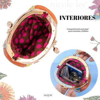 Foto 3 | Minimonedero Nicole Lee Amora Multicolor Butter-flower Mustard