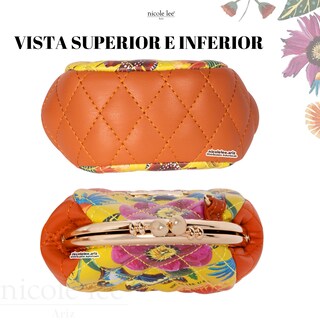 Foto 5 | Minimonedero Nicole Lee Amora Multicolor Butter-flower Mustard