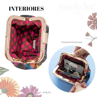 Foto 3 | Monedero Ameri Nicole Lee con Correa Butter-Flower Multicolor