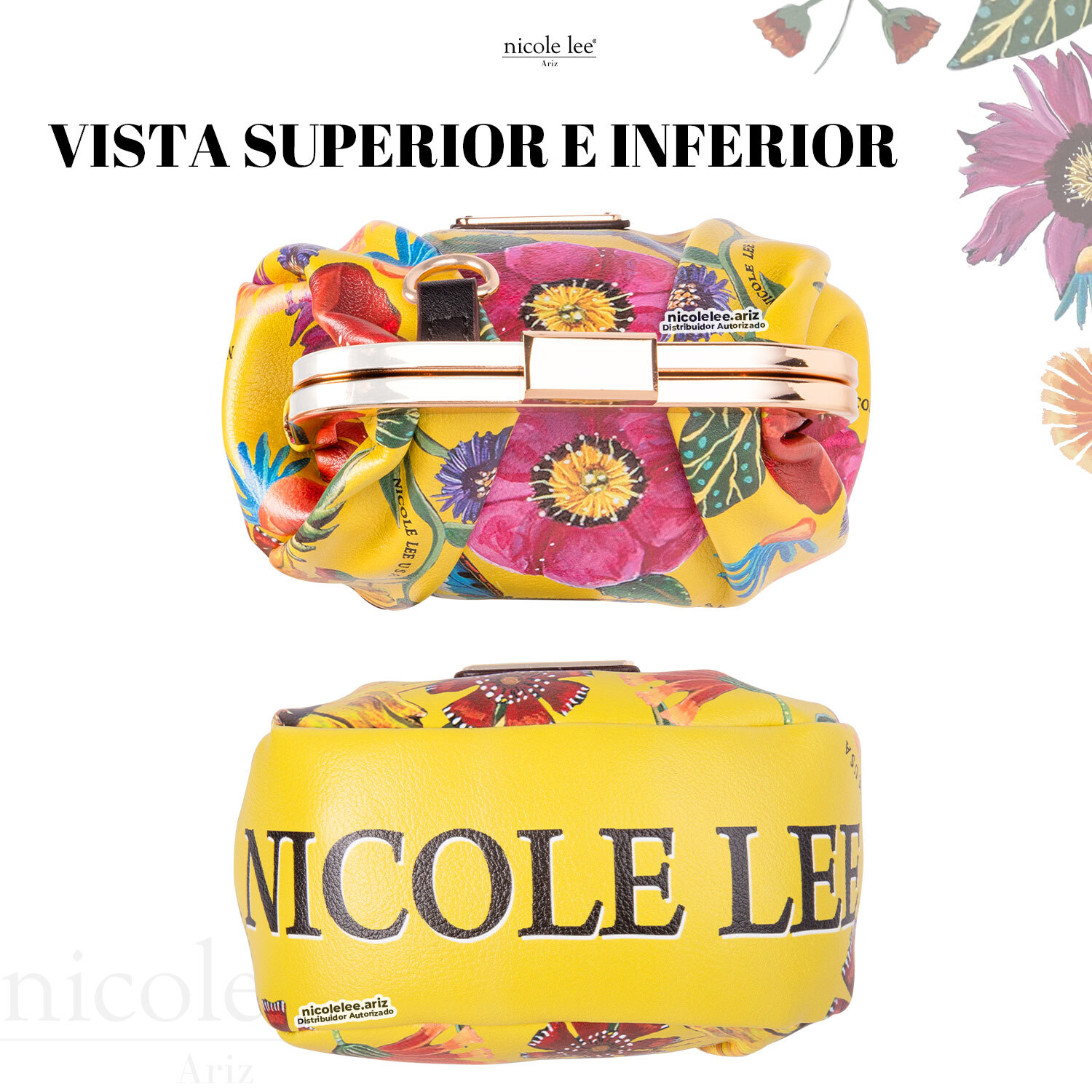 Foto 6 pulgar | Monedero Ameri Marca Nicole Lee con Correa Butter-flower Mustard