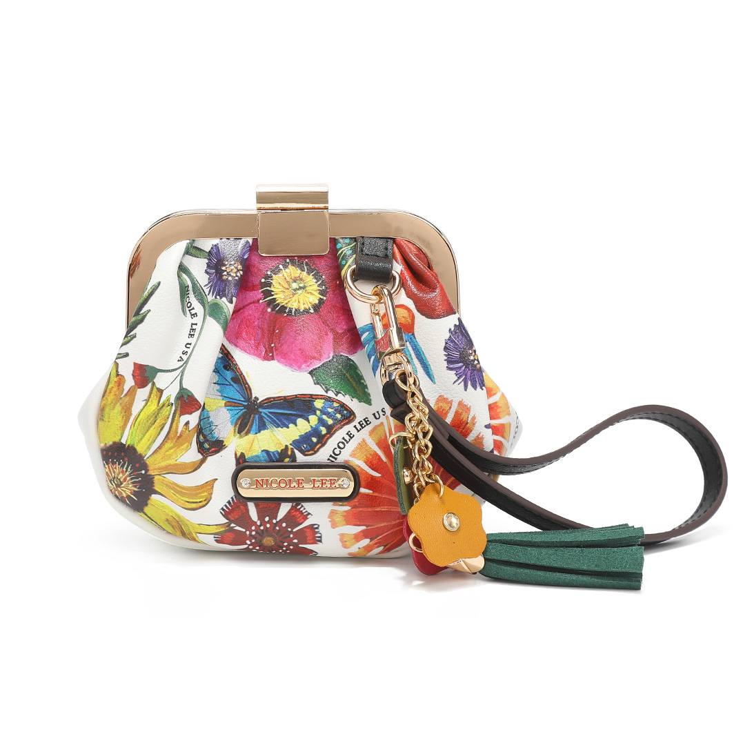Foto 2 pulgar | Monedero Ameri Marca Nicole Lee con Correa Butter-flower Multicolor