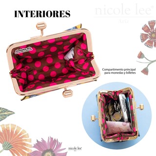 Foto 3 | Mini Monedero Nicole Lee Hadlee Butter-flower Multicolor