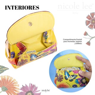 Foto 4 | Mini Monedero Nicole Lee Hadlee Butter-flower Multicolor