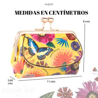 Foto 5 | Mini Monedero Nicole Lee Hadlee Butter-flower Multicolor