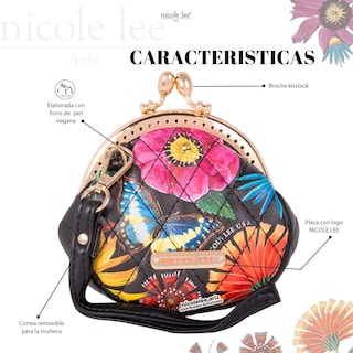 Foto 2 | Mini Monedero Amora Nicole Lee Butter-flower Multicolor