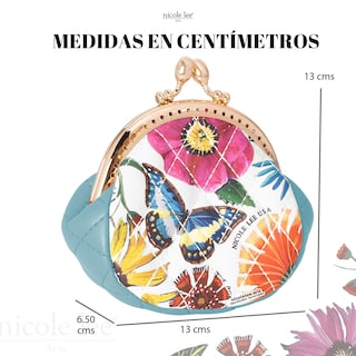 Foto 4 | Mini Monedero Amora Nicole Lee Butter-flower Multicolor