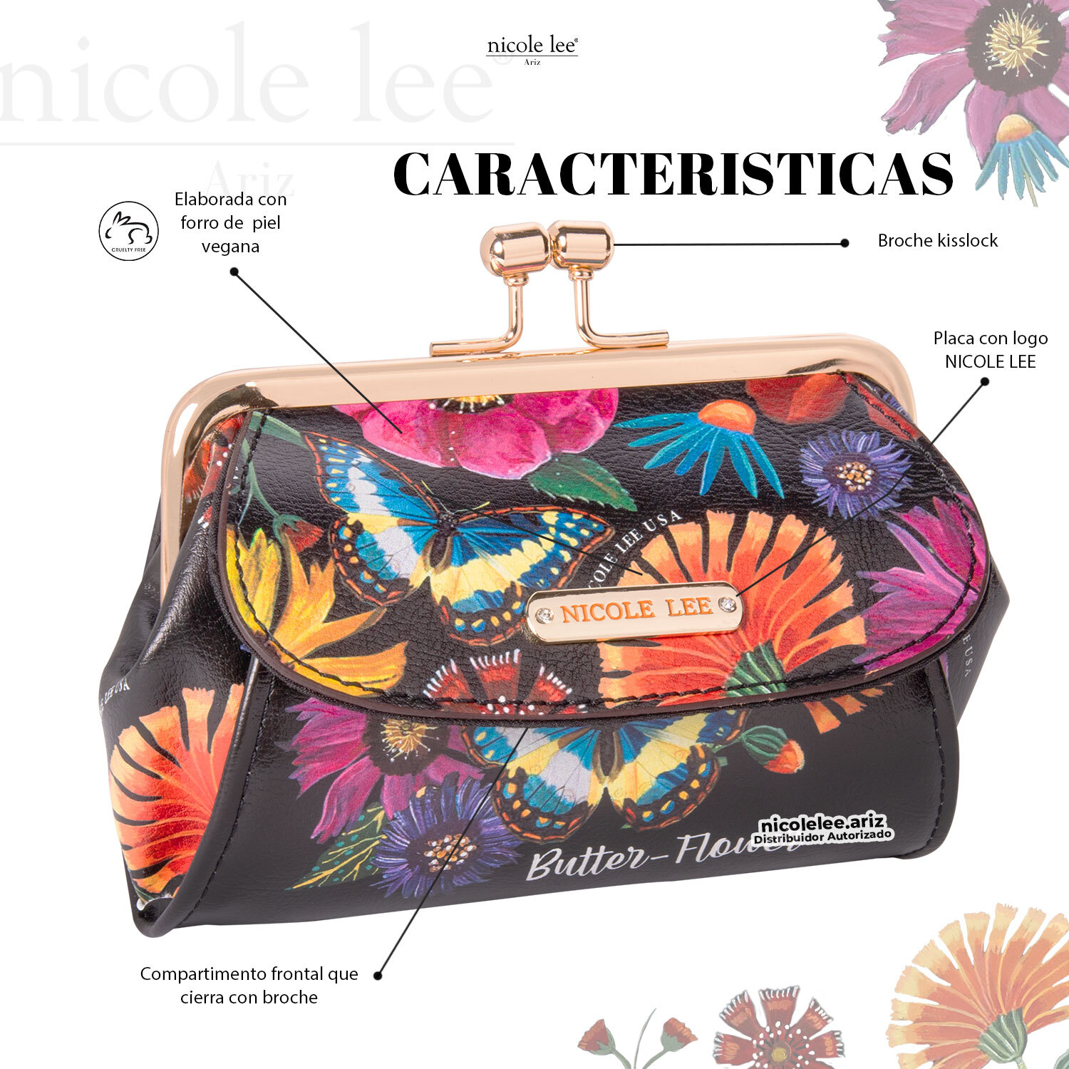 Foto 2 | Monedero Nicole Lee Sadie para Mujer