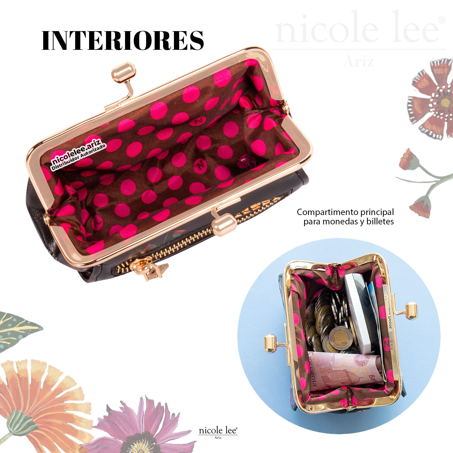 Foto 4 pulgar | Monedero Nicole Lee Sadie para Mujer