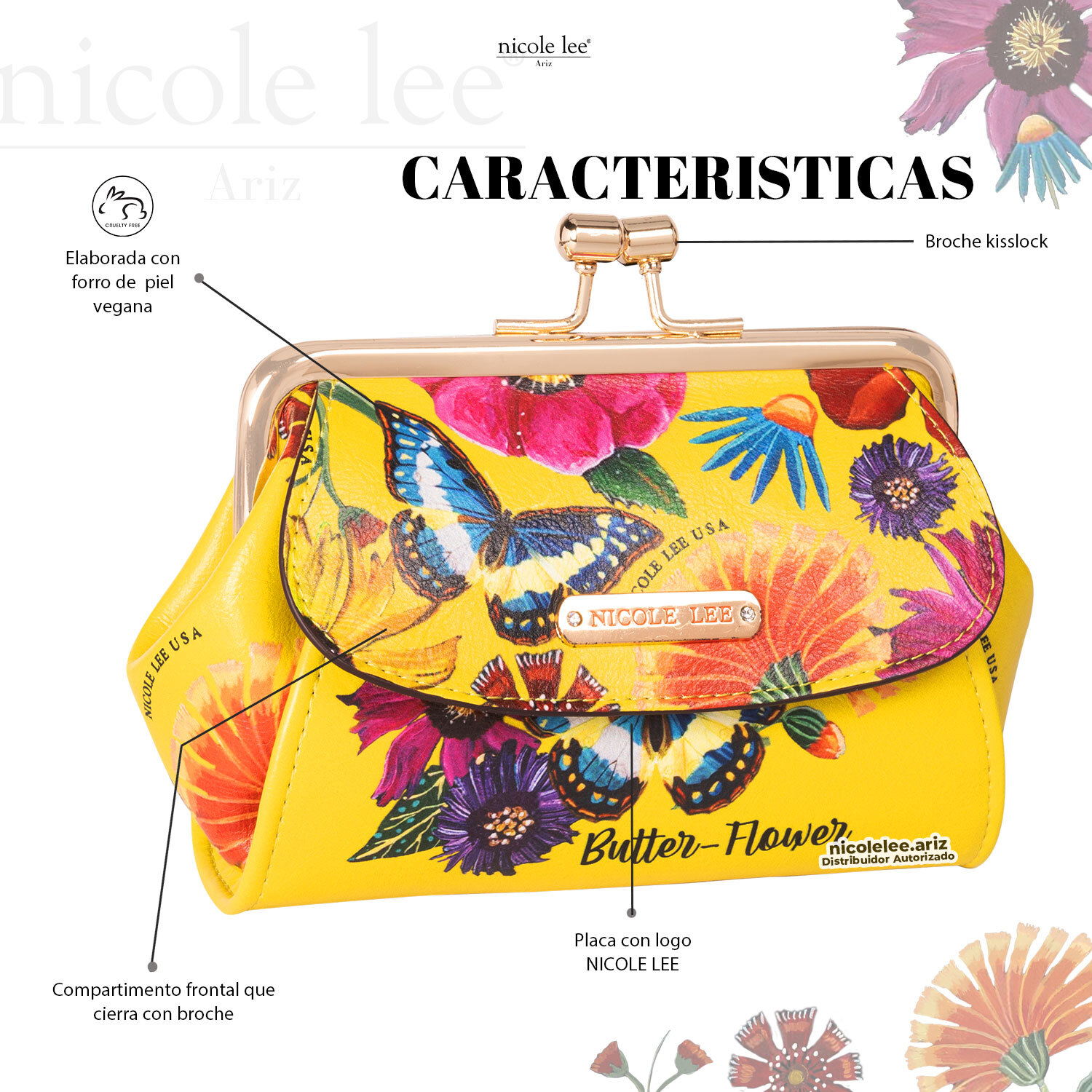 Foto 2 | Monedero Nicole Lee Sadie para Mujer