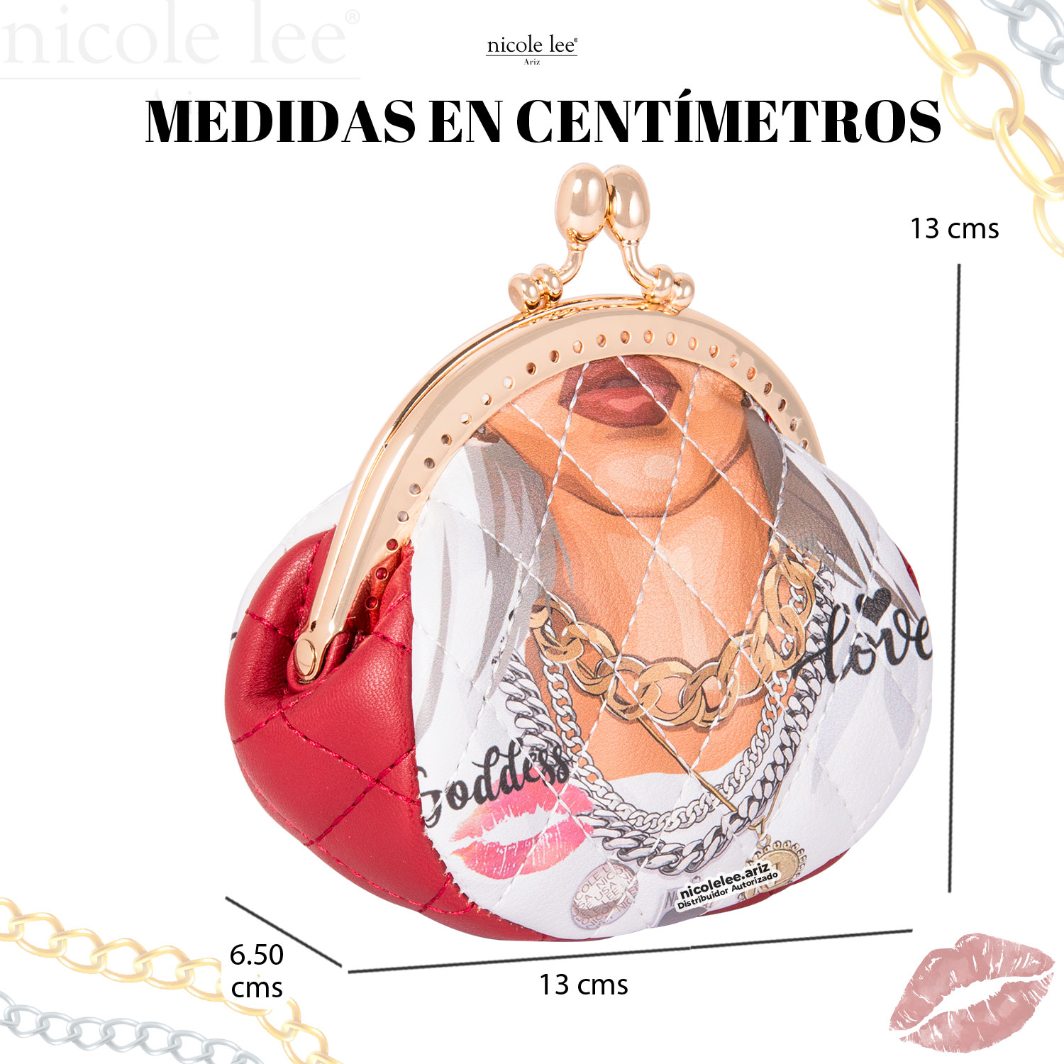 Foto 5 pulgar | Mini Monedero Amora Nicole Lee Goddess Of Love