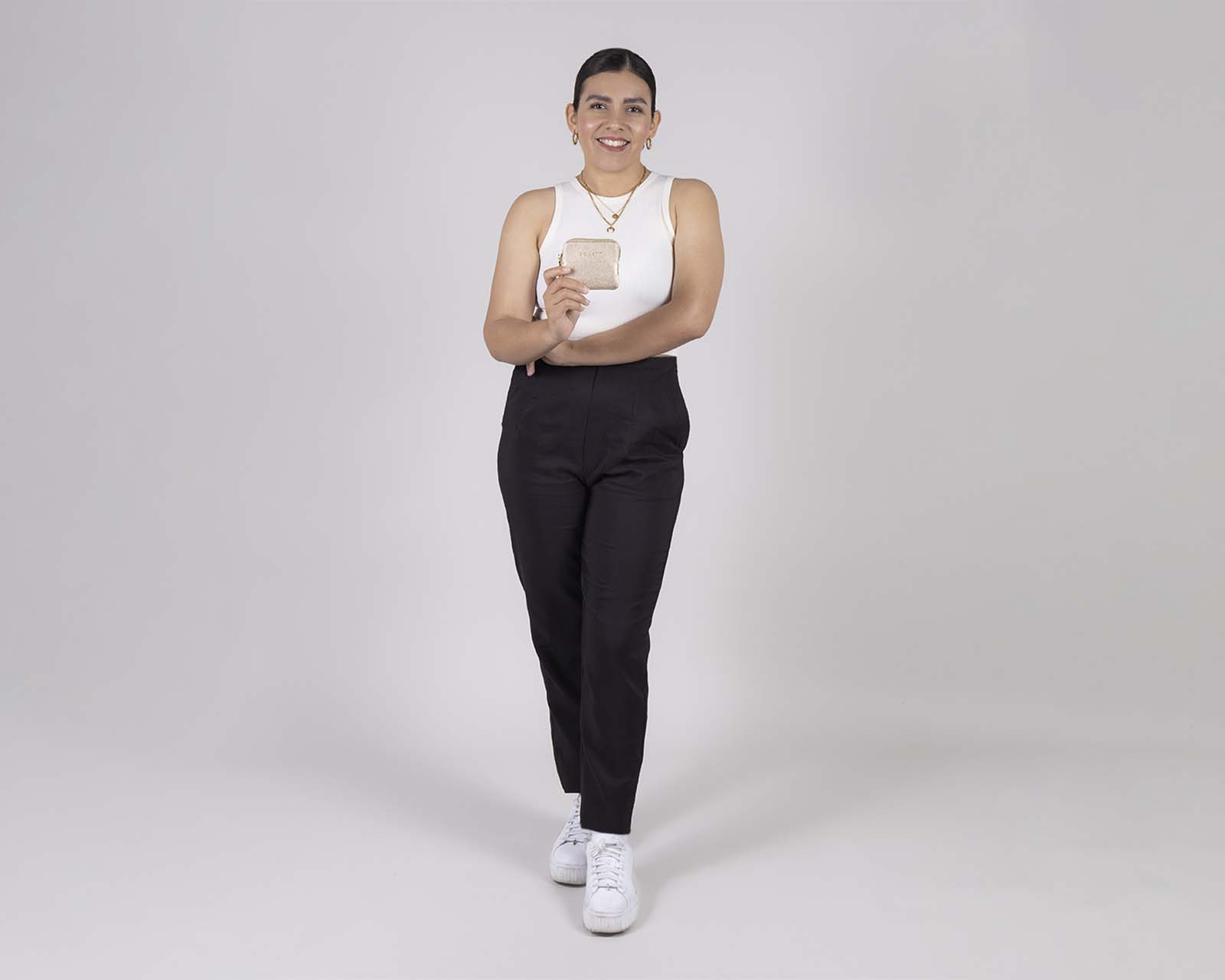 Foto 8 | Monedero Gorett Romina Dorado para Mujer