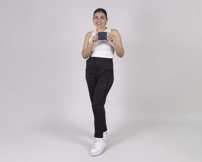 Foto 8 | Monedero Romina Chico Gorett Azul para Mujer