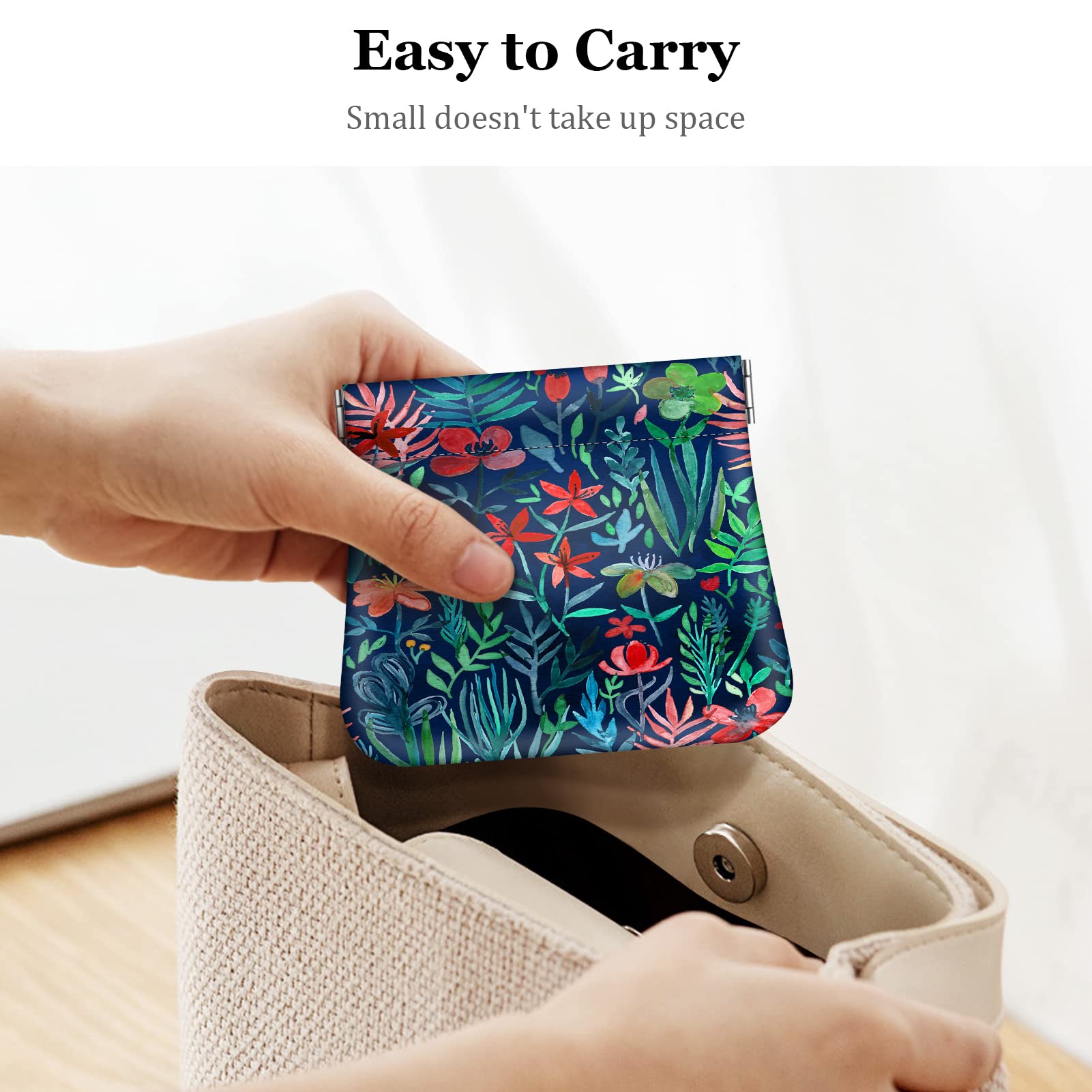 Foto 5 | Monedero Fintie Multicolor Squeeze de Piel Sintética - Venta Internacional