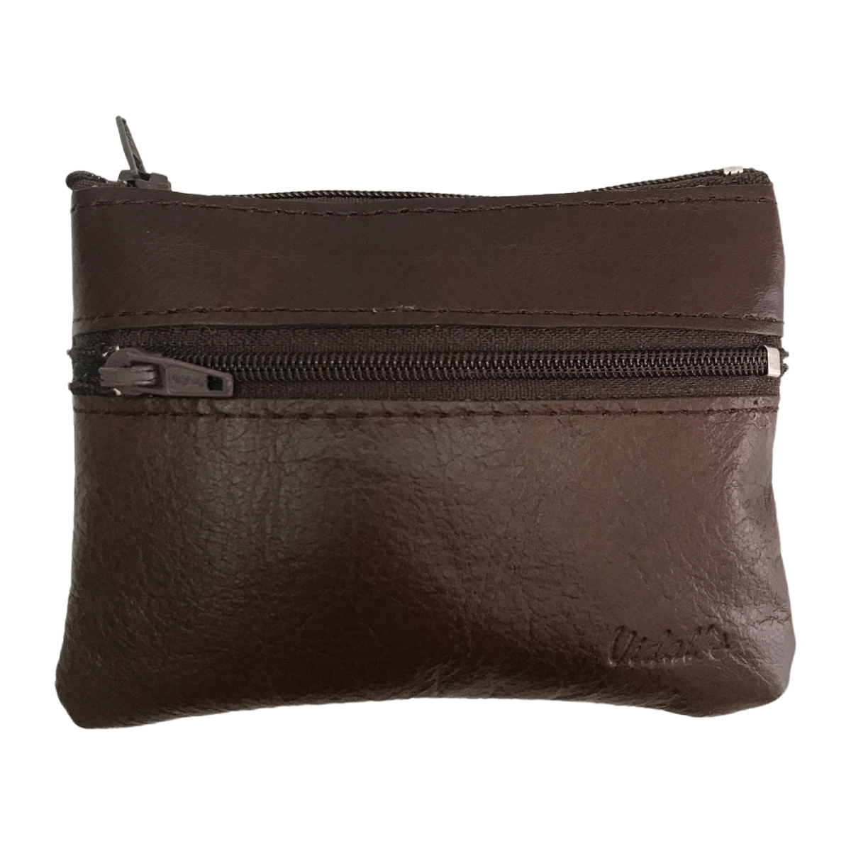 Monedero de Piel Café para Mujer