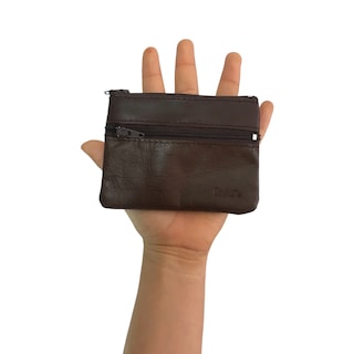 Foto 5 | Monedero de Piel Café para Mujer