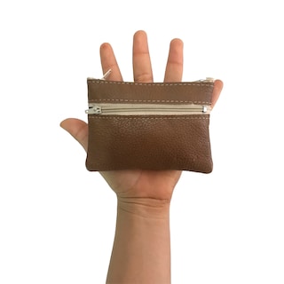 Foto 5 | Monedero de Piel Miel para Mujer