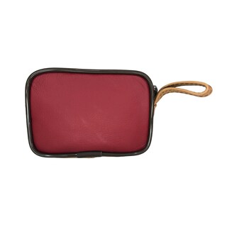 Foto 4 | Monedero de Piel Rojo con Beige para Mujer