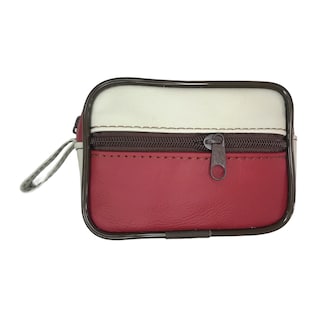 Foto 1 | Monedero de Piel Rojo con Blanco para Mujer