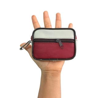 Foto 5 | Monedero de Piel Rojo con Blanco para Mujer