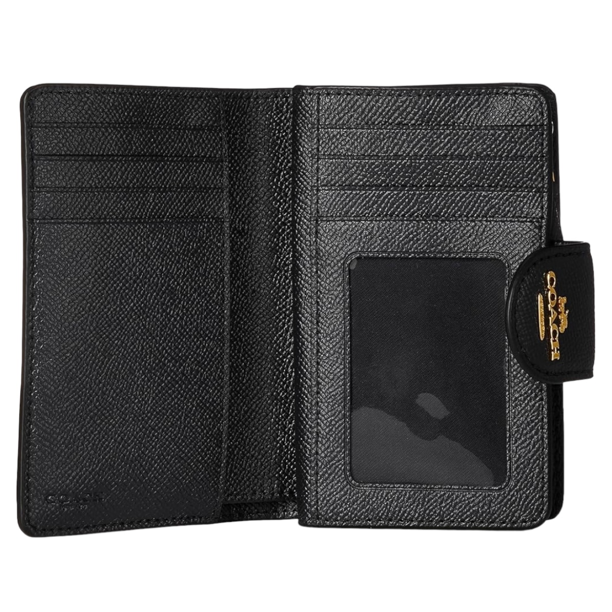 Foto 4 pulgar | Mini Cartera Monedero Bi-fold Wallet Coach Black