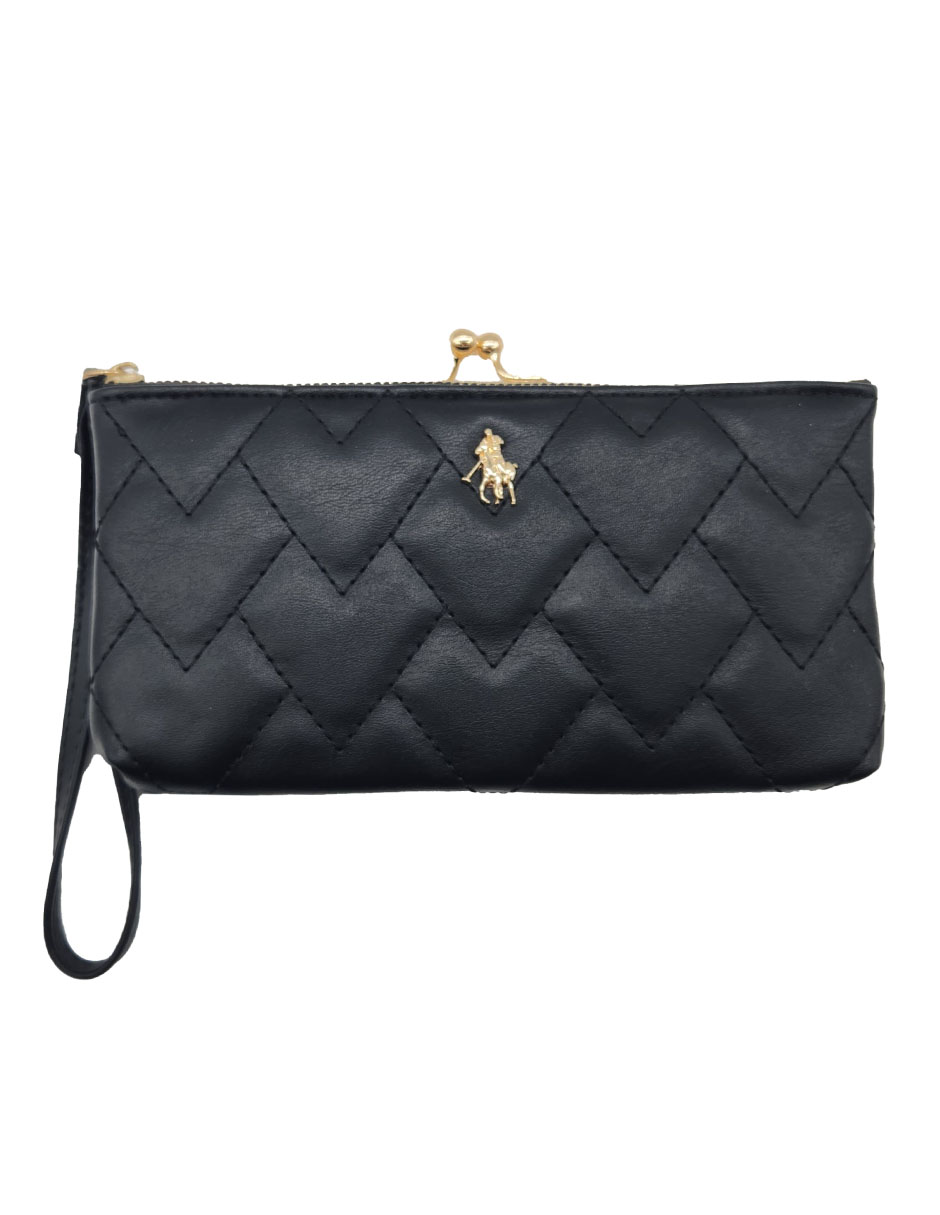 Monedero Hpc Polo Negro para Mujer