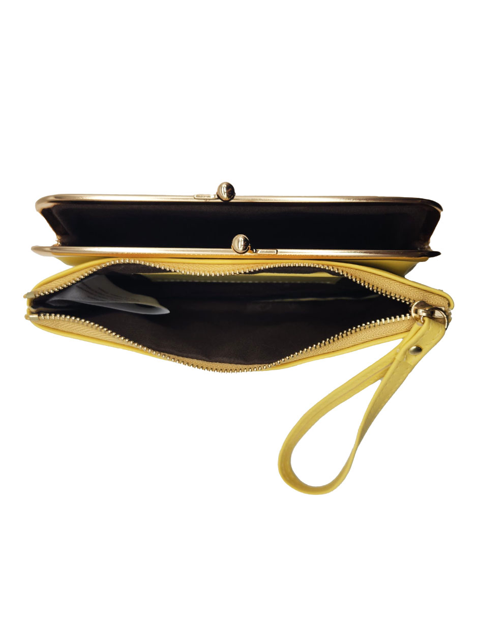 Foto 4 pulgar | Monedero Hpc Polo Amarillo para Mujer