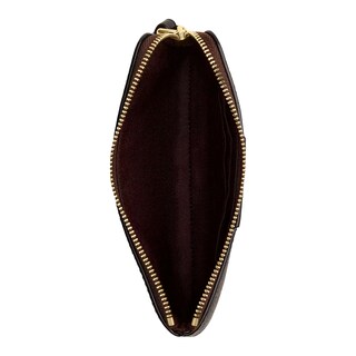 Foto 2 | Monedero Coach Corner Zip Wristlet Signature Canvas Cw854 Café
