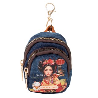 Foto 1 | Llavero Nicole Lee Monedero Mochila Mezclilla Akiko