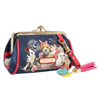 Foto 1 | Monedero Nicole Lee De Mezclilla Con Broche Kisslock