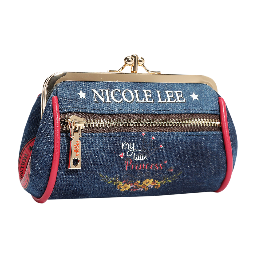 Foto 5 pulgar | Monedero Nicole Lee De Mezclilla Con Broche Kisslock