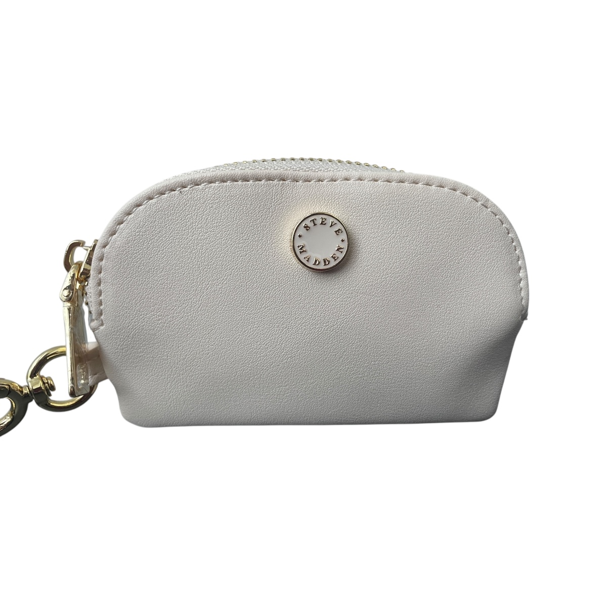 Foto 5 pulgar | Monedero Unisex Steve Madden Con Tarjetero Y Muñequera Beige