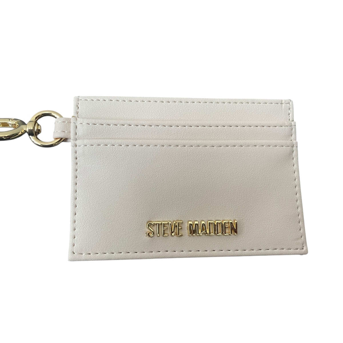 Foto 7 pulgar | Monedero Unisex Steve Madden Con Tarjetero Y Muñequera Beige