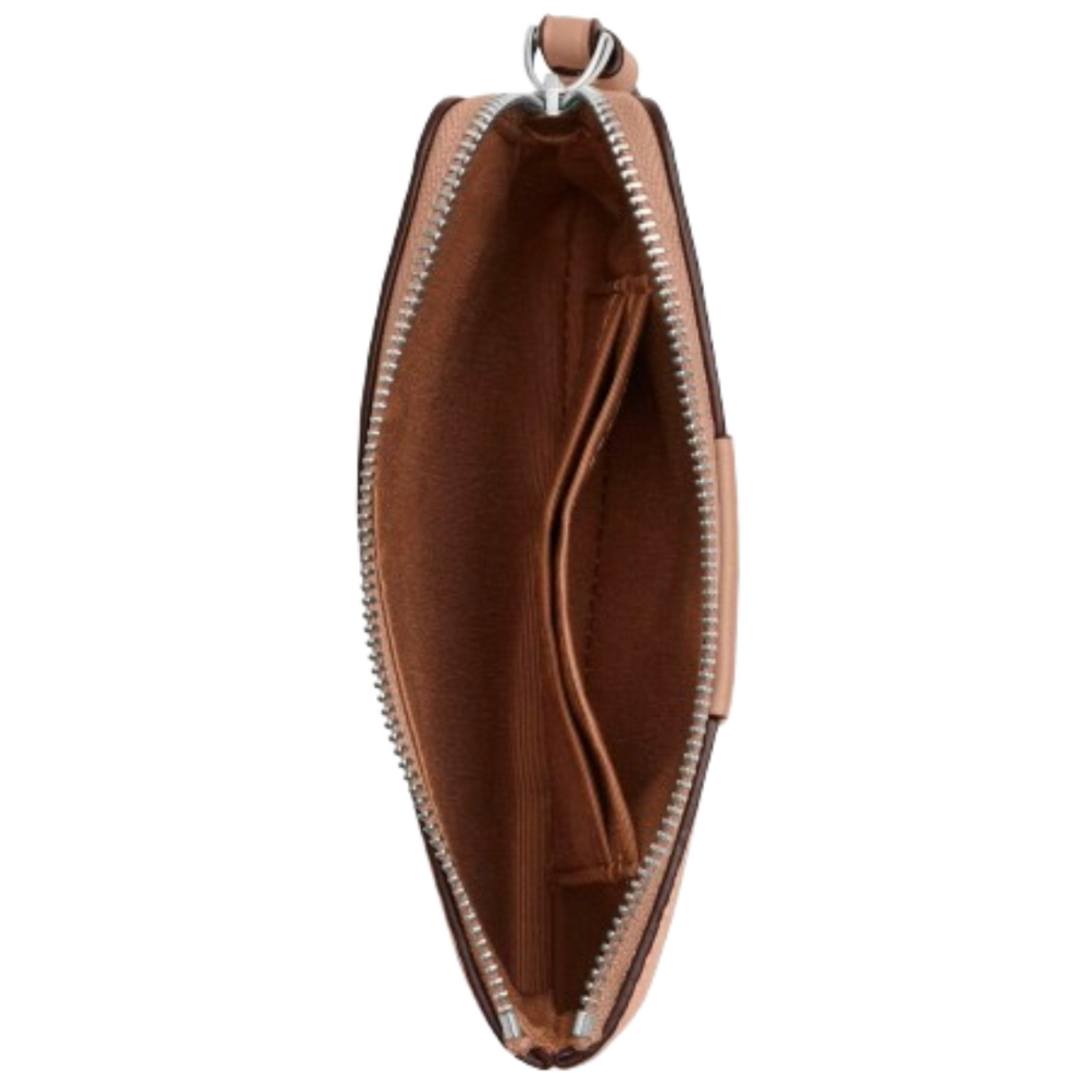 Foto 3 pulgar | Monedero Coach Corner Zip Wristlet Signature Canvas Cw854 Beige