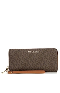 Foto 1 | Monedero Michael Kors Jet Set Travel Continental Brown para Mujer - Venta Internacional