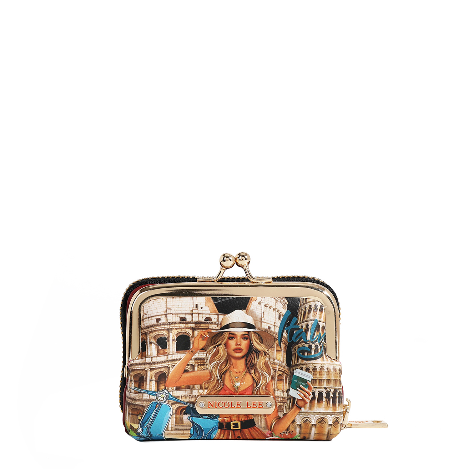 Monedero Con Tarjetero Nicole Lee Print Martha Travels