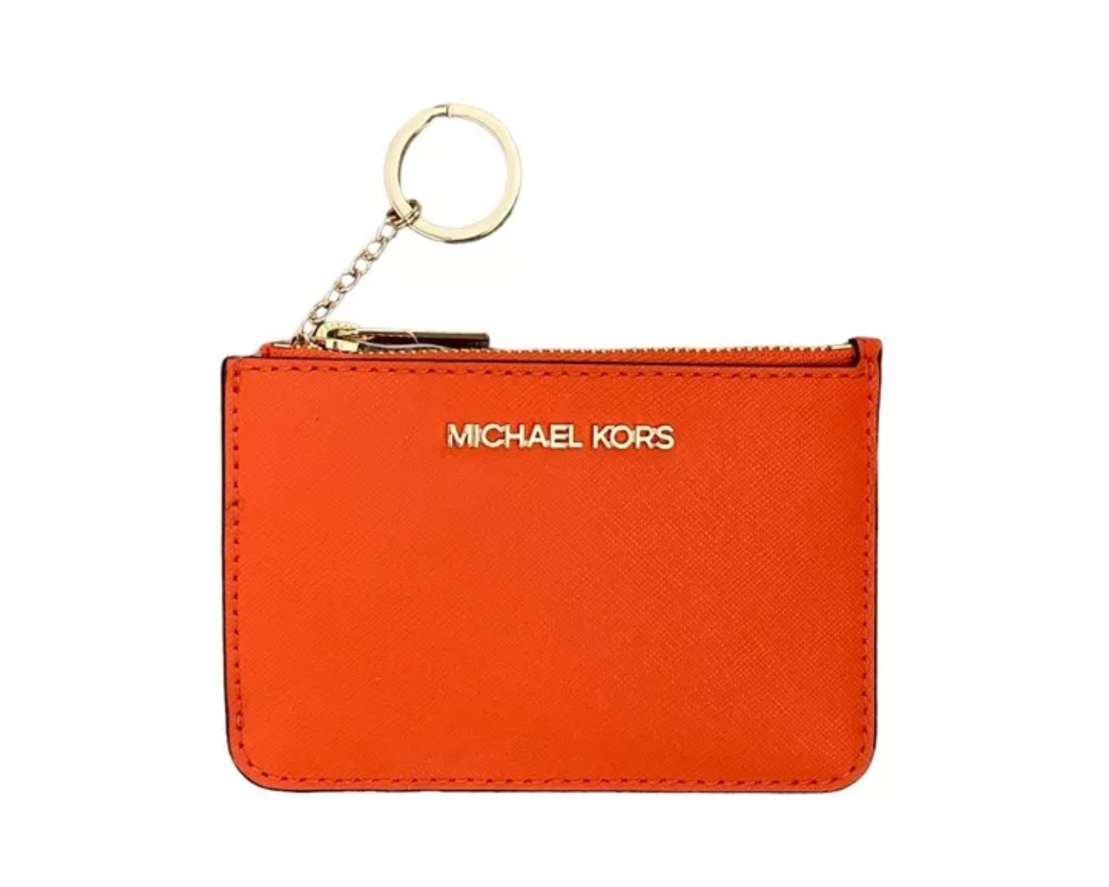 Foto 2 pulgar | Monedero Michael Kors Jet Set Travel Small Saffiano Leather Coin Pouch 35f7gtvu1l Color Naranja