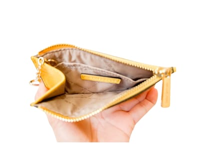 Foto 3 | Monedero Michael Kors Jet Set Travel Small Saffiano Leather Coin Pouch 35f7gtvu1l Color Amarillo