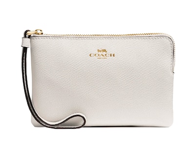 Foto 1 | Monedero Coach Corner Zip Wristlet 58032 Color Blanco