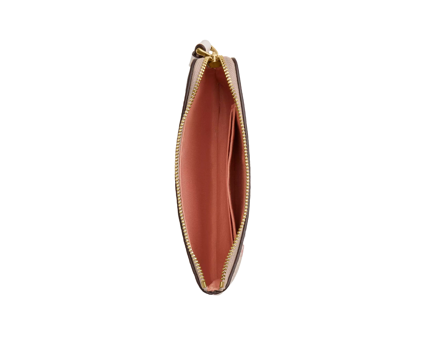 Foto 3 pulgar | Monedero Coach Corner Zip Wristlet In Signature Canvas Con Estampado De Flores Car20 Color Beige