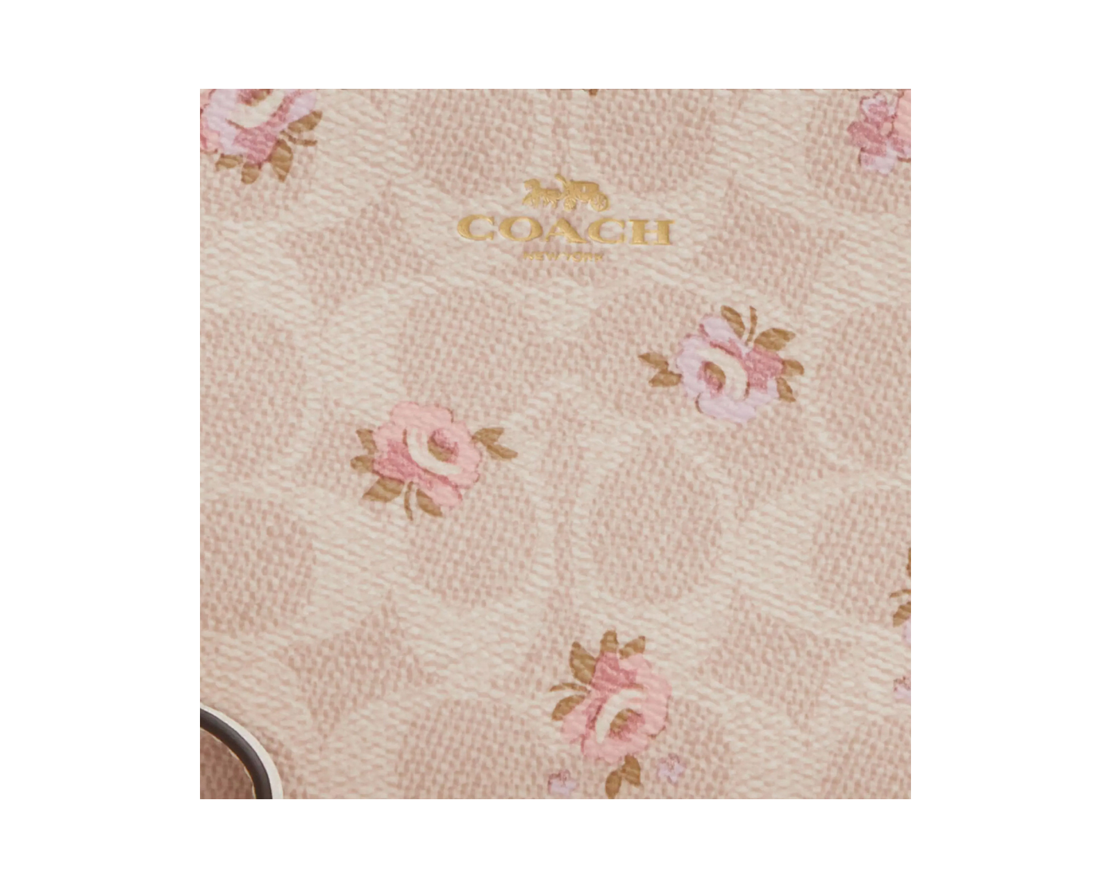 Foto 4 pulgar | Monedero Coach Corner Zip Wristlet In Signature Canvas Con Estampado De Flores Car20 Color Beige