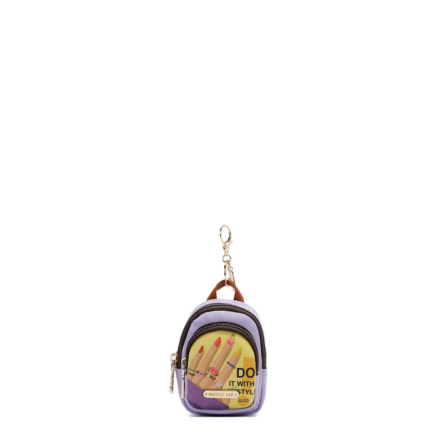 Llavero Nicole Lee Monedero Mochila Mezclilla Nail Polish