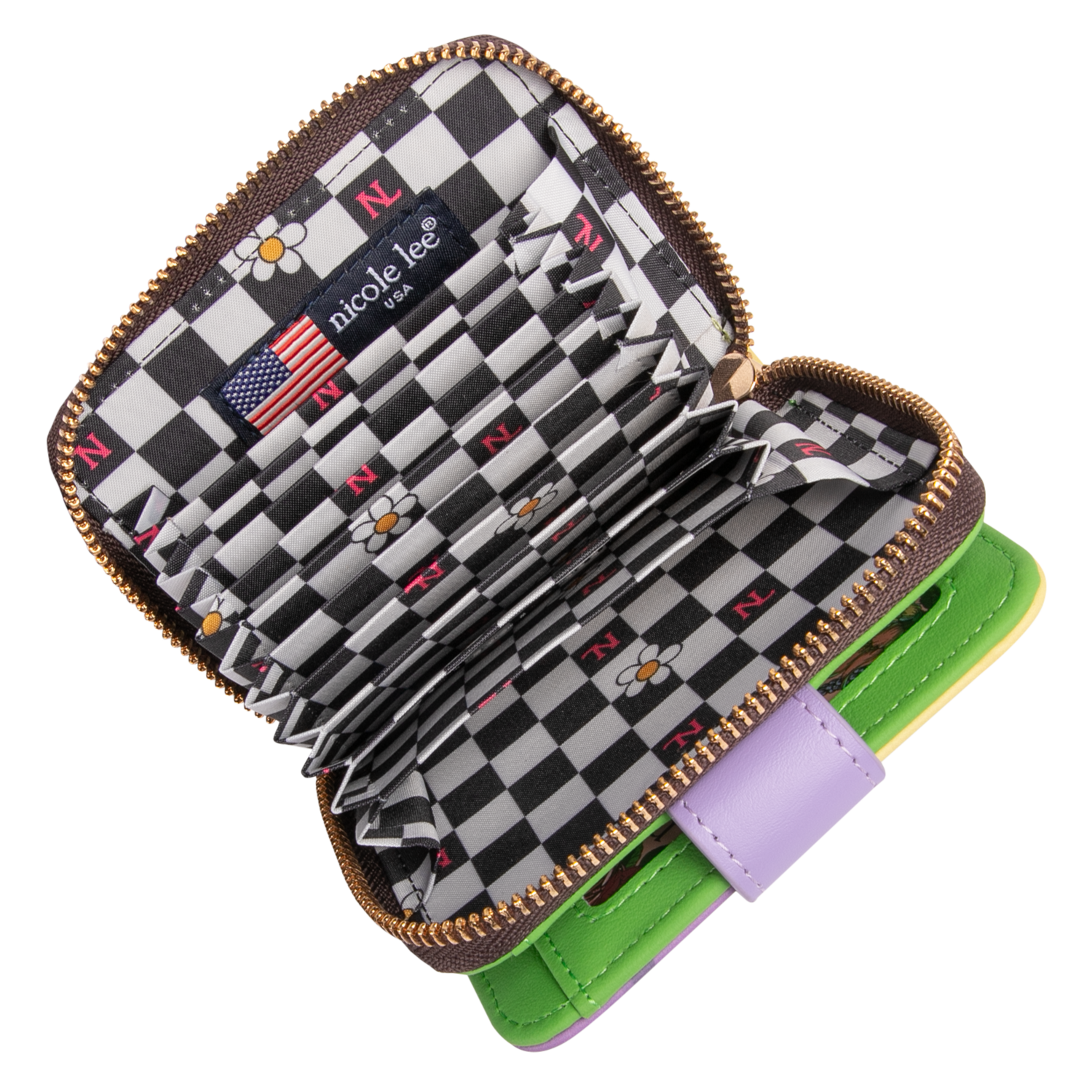 Foto 6 | Cartera/tarjetero Nicole Lee Broche D/corazon Estampado