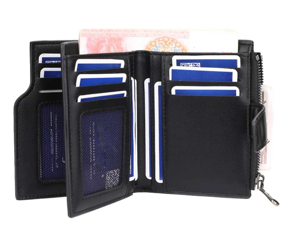 Foto 4 pulgar | Juvenil Y Excelente Cartera, Lab.g Monedero De Dama,multifunción Azul Petróleo