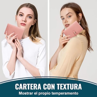 Foto 2 | Cartera Belug Pequeña Con Tarjetero Para Mujer Rosa