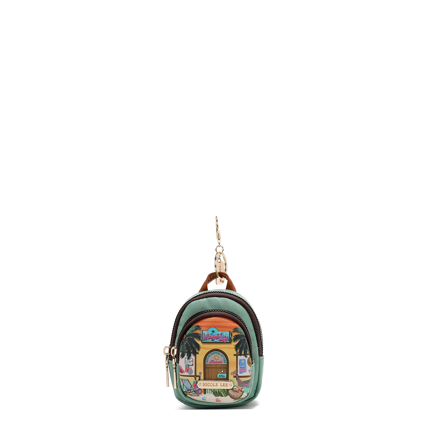Llavero Nicole Lee Monedero Mochila Mezclilla Sun &sand