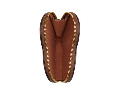 Foto 2 | Monedero Coach Heart Coin Case Signature Canvas With Cherry Print Tan Multi Cz476 Color Café