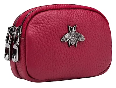 Foto 1 | Monedero Xtellar De Cuero Para Mujer Con Decoración De Abeja Y Doble Bolsillo