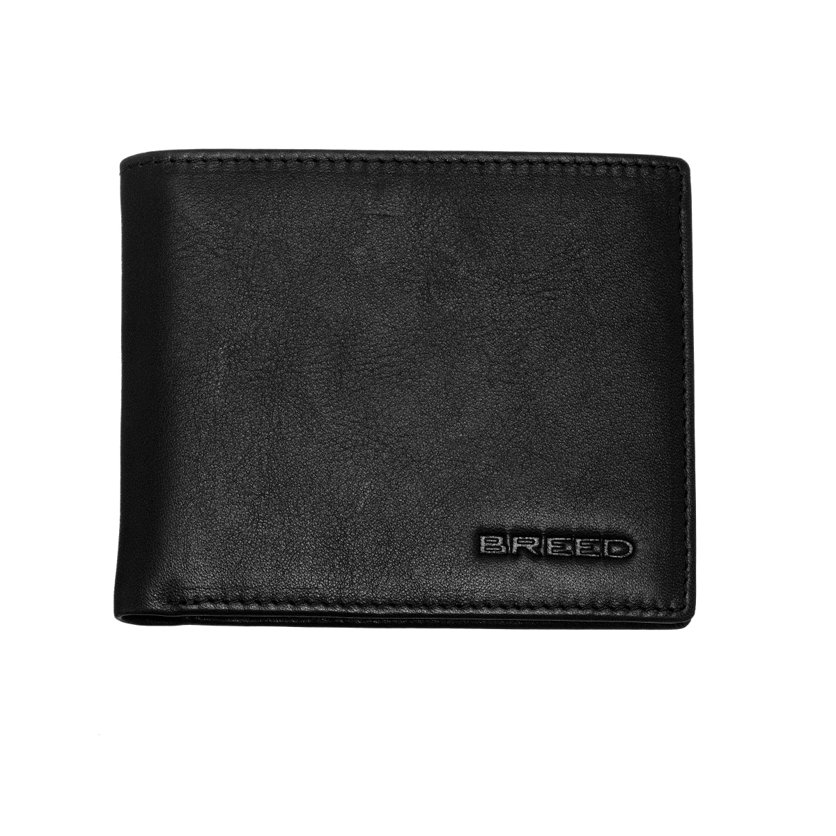 Foto 1 | Billetera Breed Locke De Piel Auténtica Con Doble Pliegue  Color Negro - Venta Internacional.