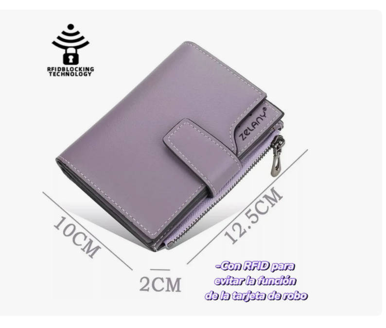 Foto 3 | Juvenil Y Excelente Cartera  Monedero De Dama multifunción