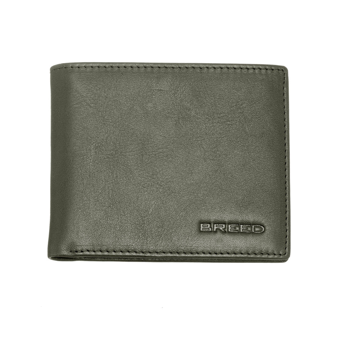 Foto 1 | Billetera Breed Locke De Piel Auténtica Con Doble Pliegue  Color Oliva - Venta Internacional.